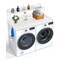 Multifunctional Washer Dryer Countertop with Storage Shelf and Hooks 54 Inch Laundry Room Organizer
